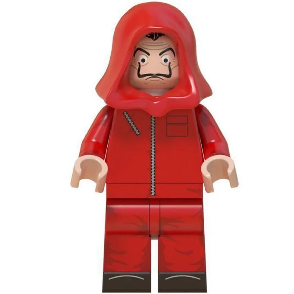 lego minifigure Money Heist TV series character Minifigure Minifigures building block bricks toys