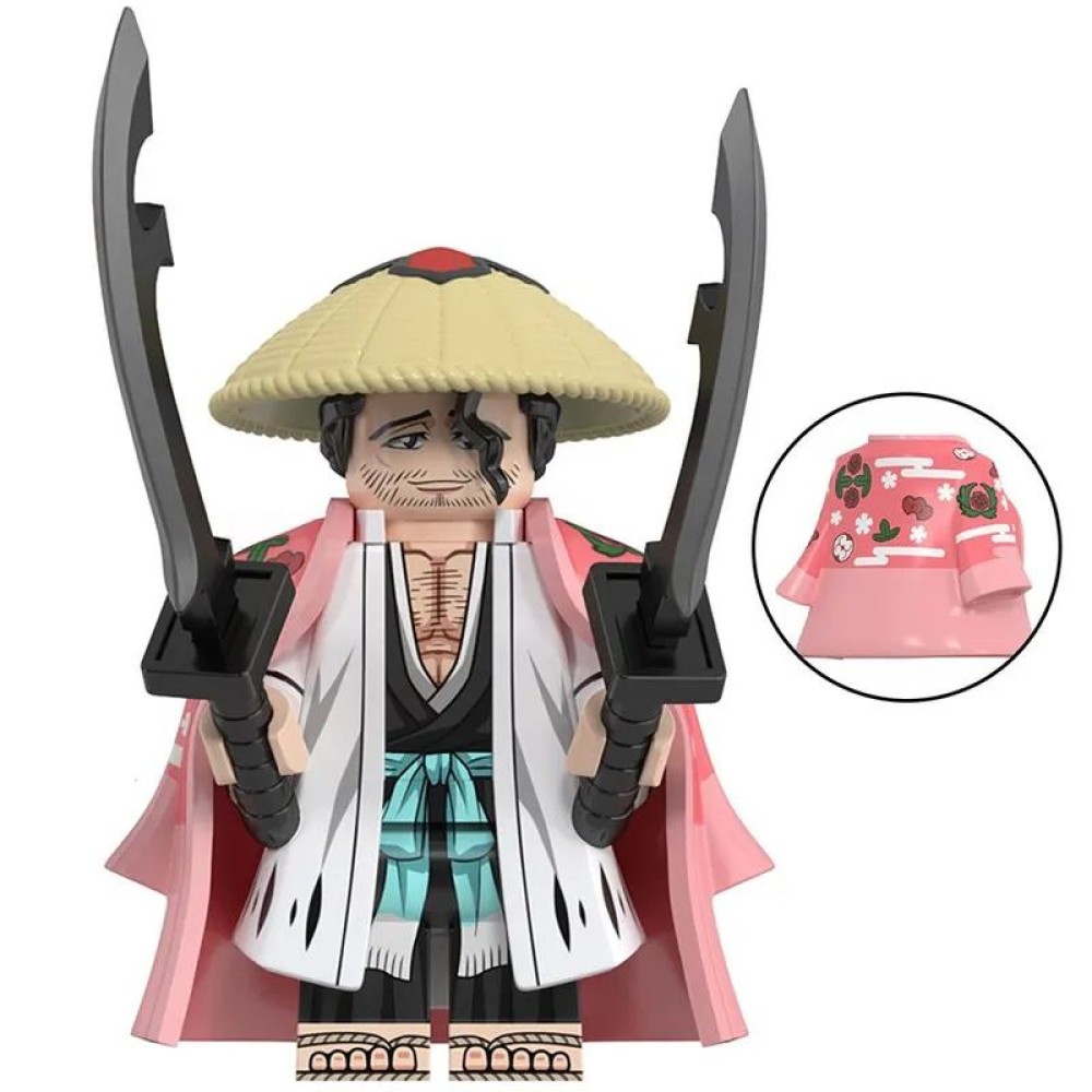 lego minifigure Anime Minifigure Bleach Shunsui Kyoraku Anime Minifigure building block bricks toys lego minifigure Anime Minifigure Bleach Shunsui Kyoraku Anime Minifigure building block bricks toys