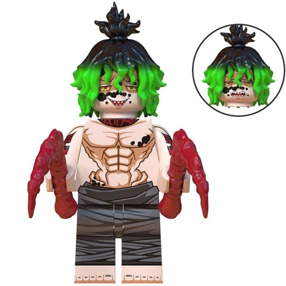lego minifigure Anime Minifigure Demon Slayer: Kimetsu no Yaiba: Gyutaro Anime Minifigure building block bricks toys lego minifigure Anime Minifigure Demon Slayer: Kimetsu no Yaiba: Gyutaro Anime Minifigure building block bricks toys