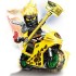 Ninja NinjaGo Minifigure Ninja Cole on motorcycle