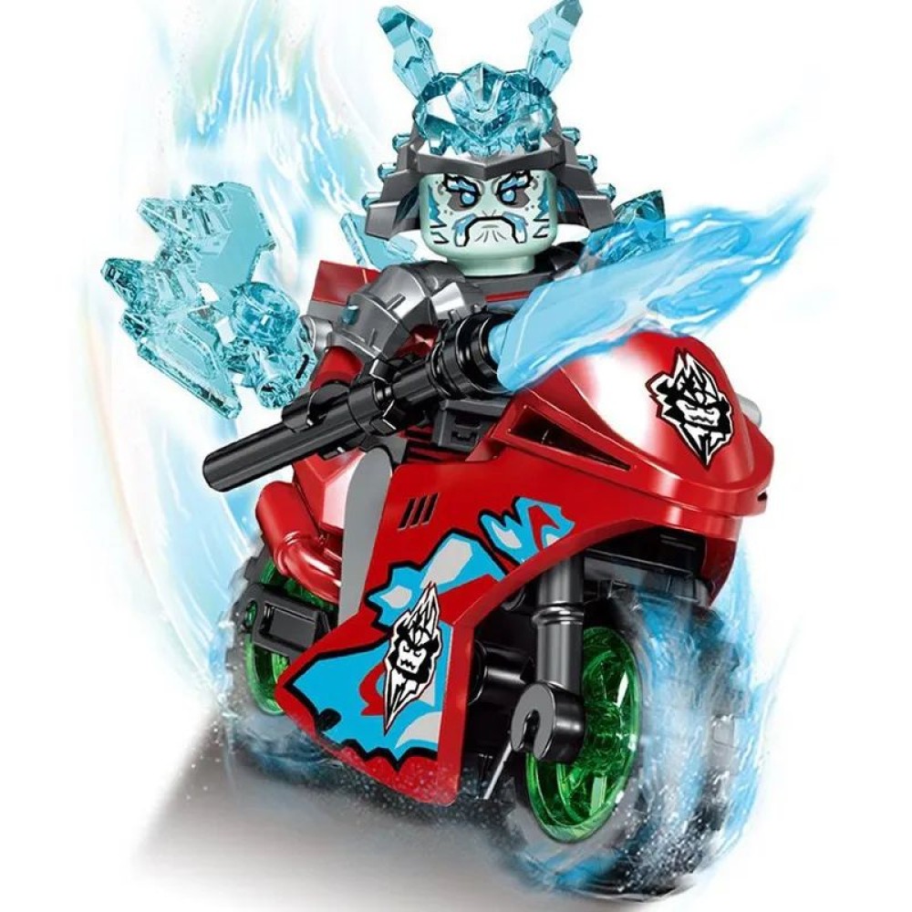lego minifigure Ninja NinjaGo Minifigure General Vex on motorcycle NINJAGO building block bricks toys lego minifigure Ninja NinjaGo Minifigure General Vex on motorcycle NINJAGO building block bricks toys