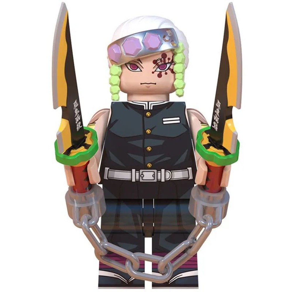 lego minifigure Anime Minifigure Demon Slayer: Kimetsu no Yaiba: Tengen Uzui Anime Minifigure building block bricks toys lego minifigure Anime Minifigure Demon Slayer: Kimetsu no Yaiba: Tengen Uzui Anime Minifigure building block bricks toys