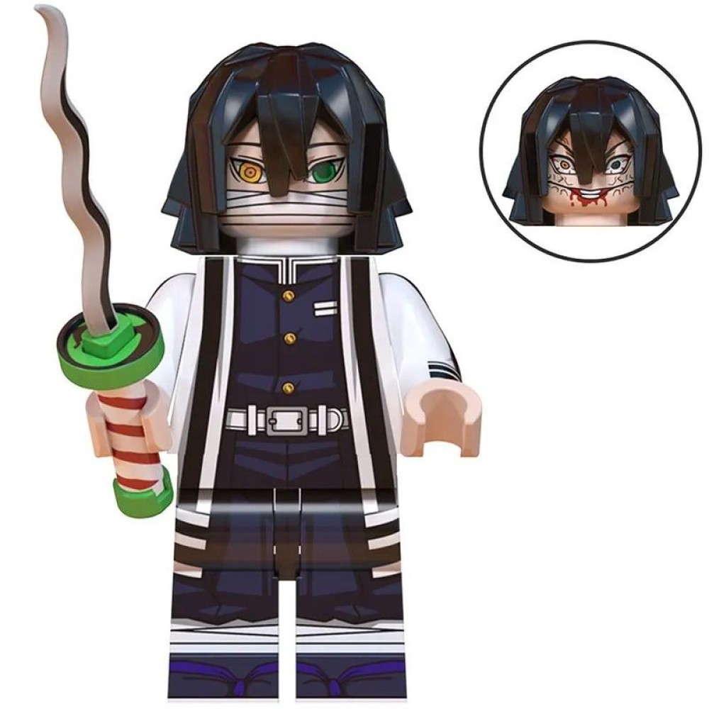 lego minifigure Anime Minifigure Demon Slayer: Kimetsu no Yaiba: Obanai Iguro Anime Minifigure building block bricks toys lego minifigure Anime Minifigure Demon Slayer: Kimetsu no Yaiba: Obanai Iguro Anime Minifigure building block bricks toys