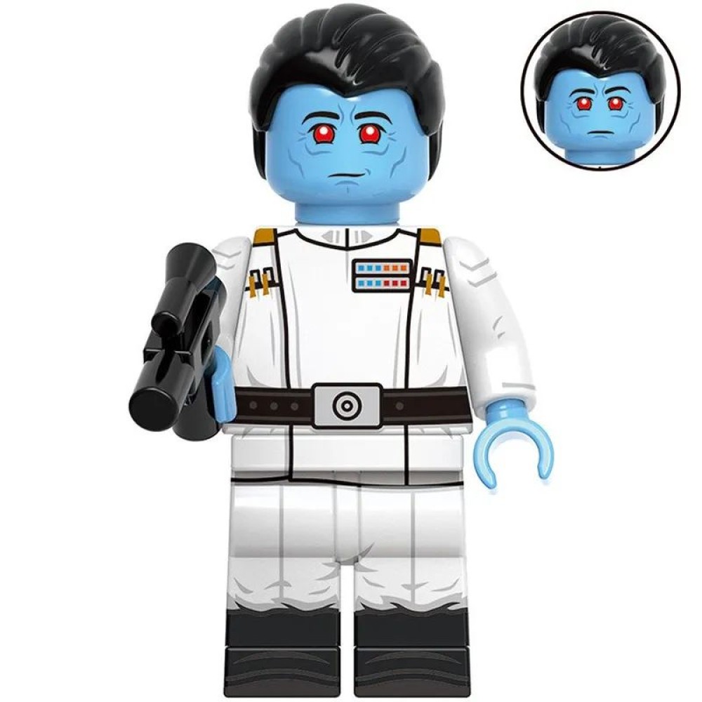 lego minifigure Star Wars Minifigure Grand Admiral Thrawn Star Wars building block bricks toys lego minifigure Star Wars Minifigure Grand Admiral Thrawn Star Wars building block bricks toys