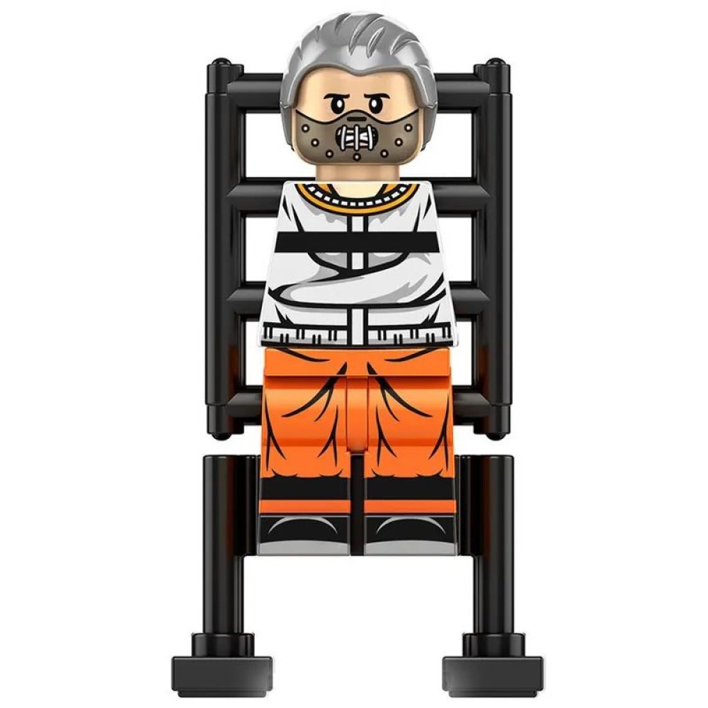 lego minifigure Hannibal Lecter Minifigure from the movie The Silence of the Lambs Minifigures building block bricks toys lego minifigure Hannibal Lecter Minifigure from the movie The Silence of the Lambs Minifigures building block bricks toys