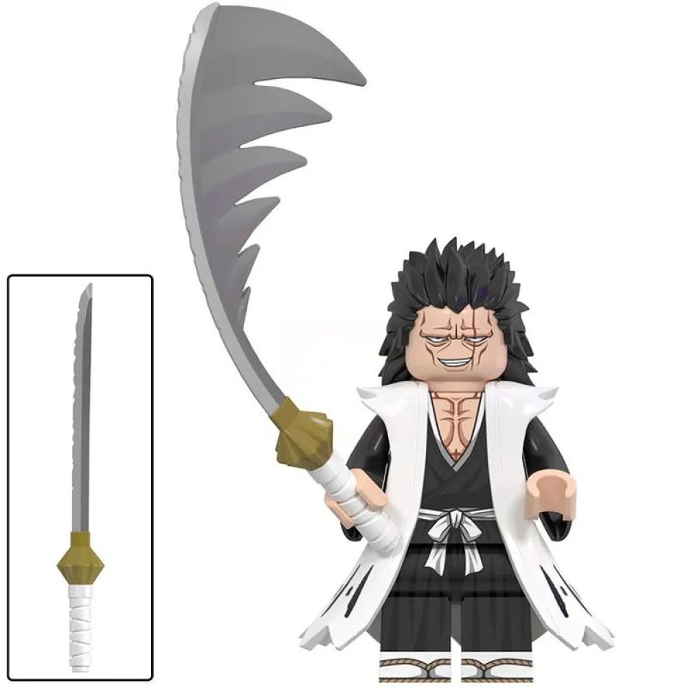 lego minifigure Anime Minifigure Bleach Kenpachi Zaraki Anime Minifigure building block bricks toys lego minifigure Anime Minifigure Bleach Kenpachi Zaraki Anime Minifigure building block bricks toys