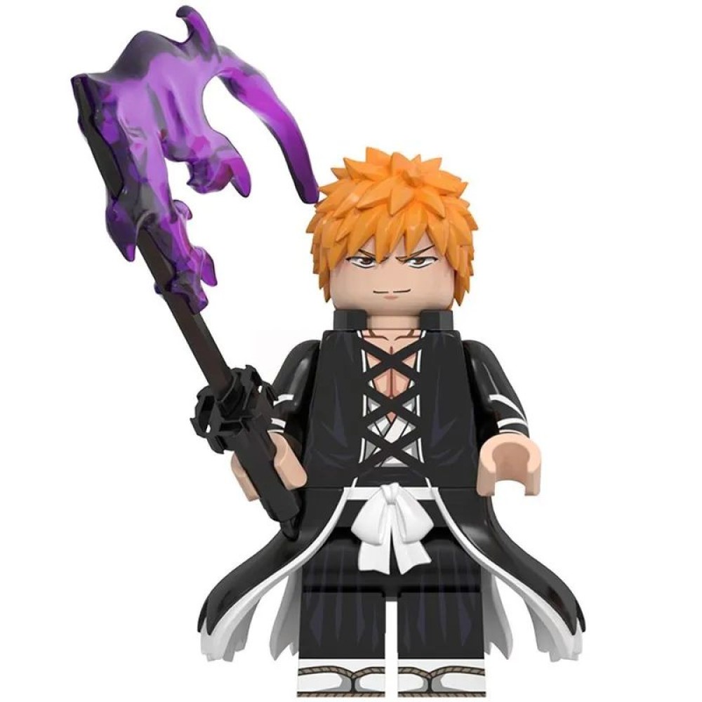 lego minifigure Anime Minifigure Bleach: Ichigo Kurosaki Anime Minifigure building block bricks toys lego minifigure Anime Minifigure Bleach: Ichigo Kurosaki Anime Minifigure building block bricks toys