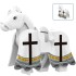 Minifigure Castle Knights Crusader Warhorse