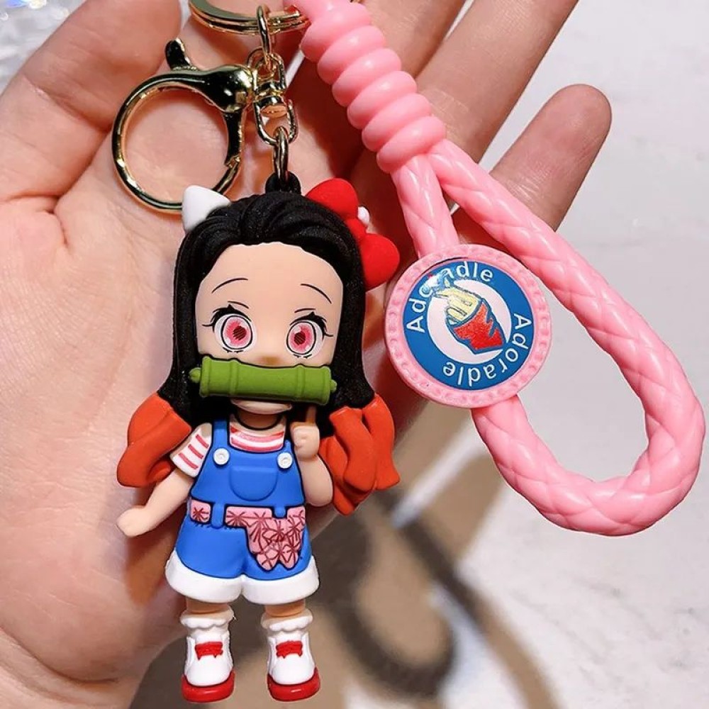 lego minifigure Nezuko Kamado Anime Keychain Minifigures building block bricks toys lego minifigure Nezuko Kamado Anime Keychain Minifigures building block bricks toys