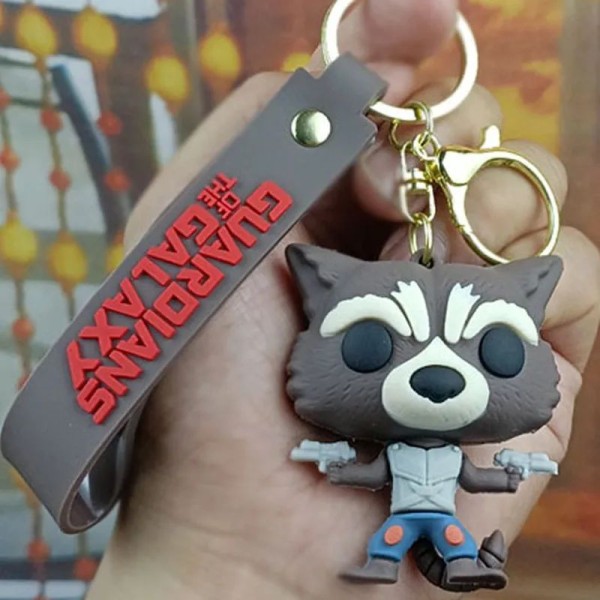 Rocket Raccoon Keychain Minifigure Guardians of the Galaxy