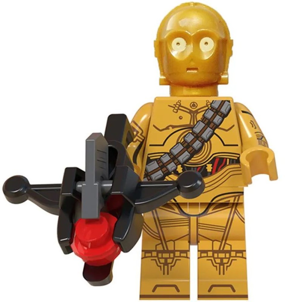 lego minifigure Star Wars Minifigure C-3PO Star Wars building block bricks toys lego minifigure Star Wars Minifigure C-3PO Star Wars building block bricks toys