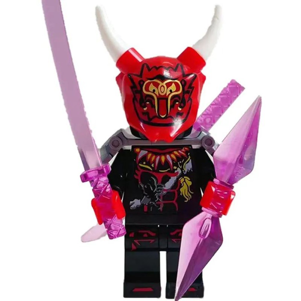 lego minifigure Ninjago Ninja Minifigure Oni NINJAGO building block bricks toys lego minifigure Ninjago Ninja Minifigure Oni NINJAGO building block bricks toys