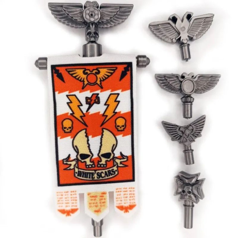 lego minifigure Warhammer 40k Minifigure Banner of the White Scars Minifigures building block bricks toys
