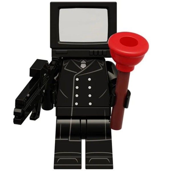 Minifigure "Skibidi Toilet": TV Man Minifigure "Skibidi Toilet": TV Man