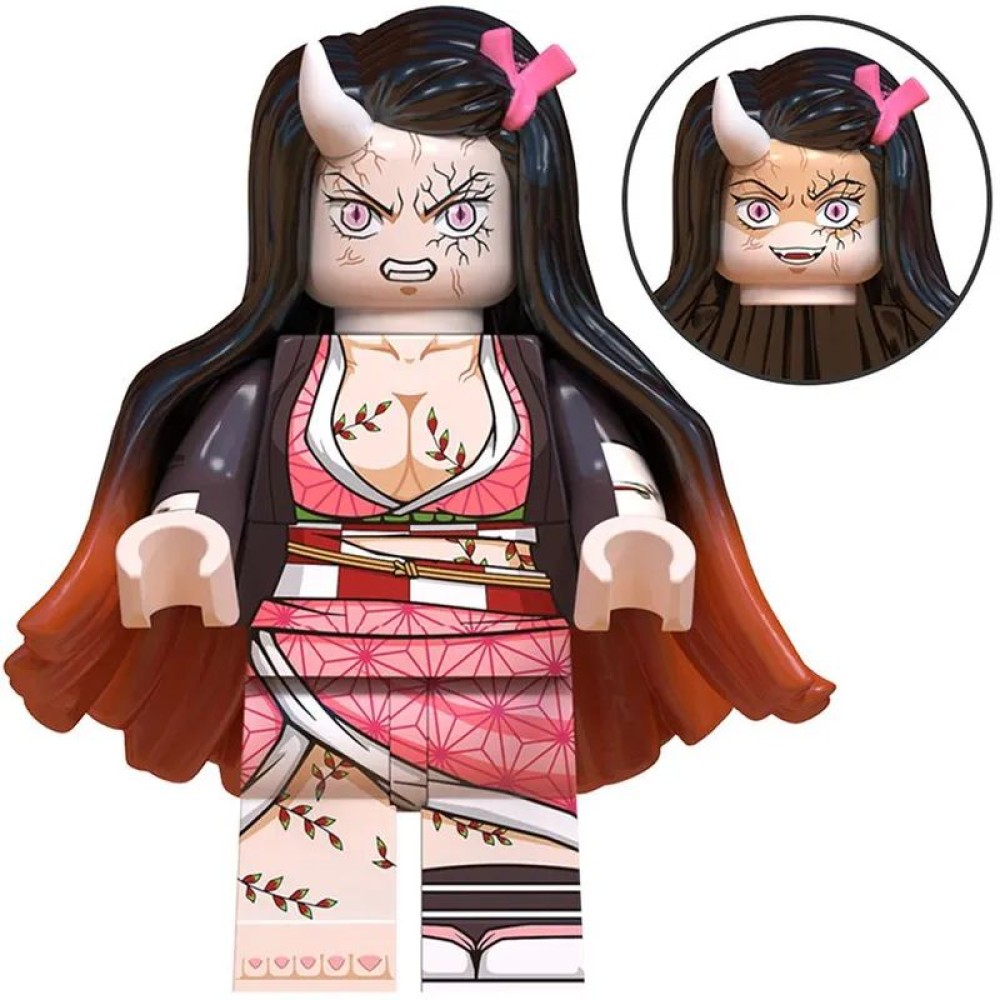 lego minifigure Anime Minifigure Demon Slayer Nezuko Kamado Anime Minifigure building block bricks toys lego minifigure Anime Minifigure Demon Slayer Nezuko Kamado Anime Minifigure building block bricks toys