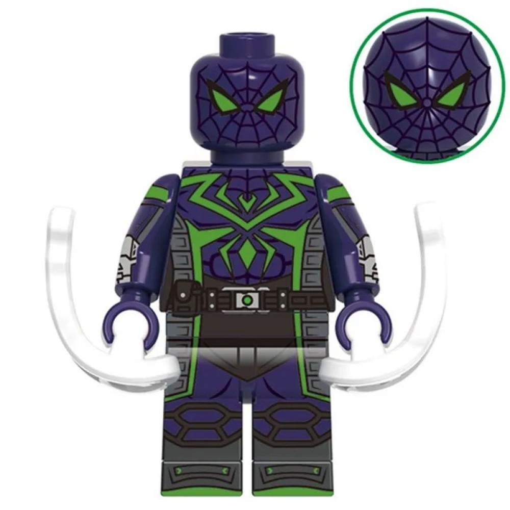 lego minifigure Marvel Minifigure Miles Morales Suit Dark Purple Marvel building block bricks toys