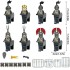 Castle Minifigure Knights squad of 8 knights