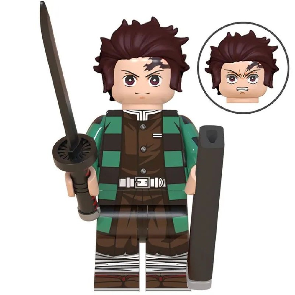 lego minifigure Anime Minifigure Demon Slayer Sword Tanjiro Kamado Anime Minifigure building block bricks toys lego minifigure Anime Minifigure Demon Slayer Sword Tanjiro Kamado Anime Minifigure building block bricks toys