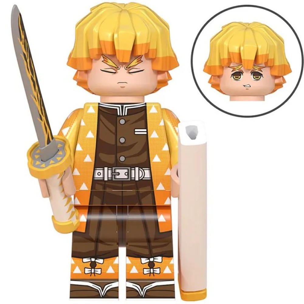 lego minifigure Anime Minifigure Demon Slayer Sword Zenitsu Agatsuma Anime Minifigure building block bricks toys lego minifigure Anime Minifigure Demon Slayer Sword Zenitsu Agatsuma Anime Minifigure building block bricks toys