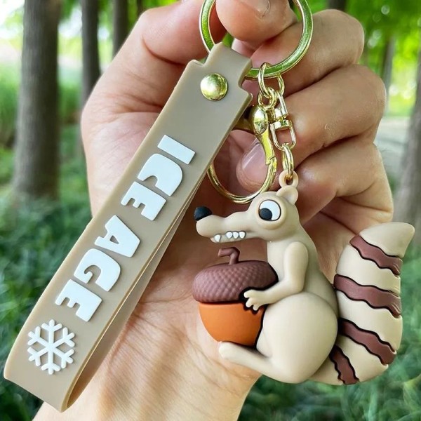 Squirrel Scrat Ice Age Keychain