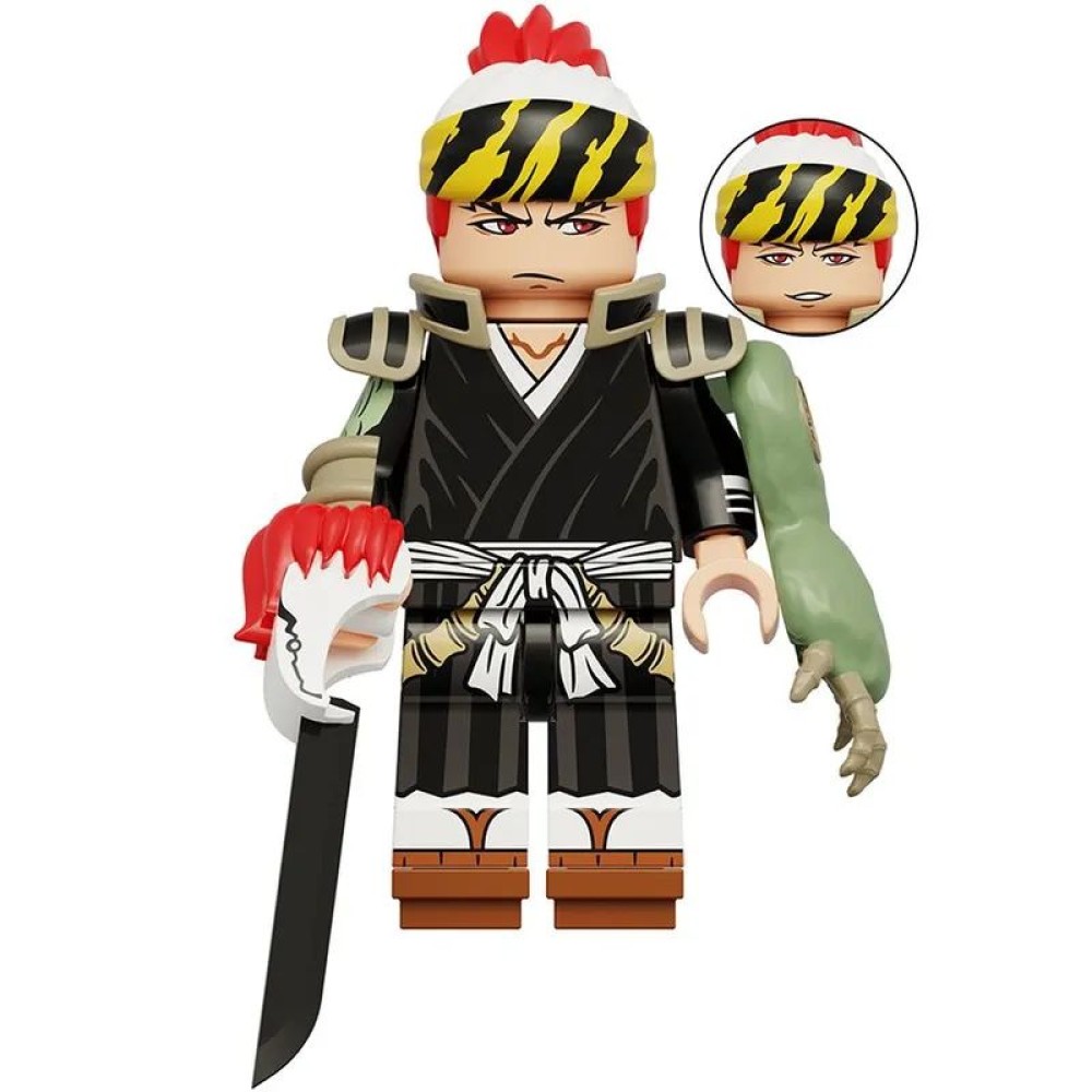 lego minifigure Anime Minifigure Bleach Renji Abarai Anime Minifigure building block bricks toys lego minifigure Anime Minifigure Bleach Renji Abarai Anime Minifigure building block bricks toys