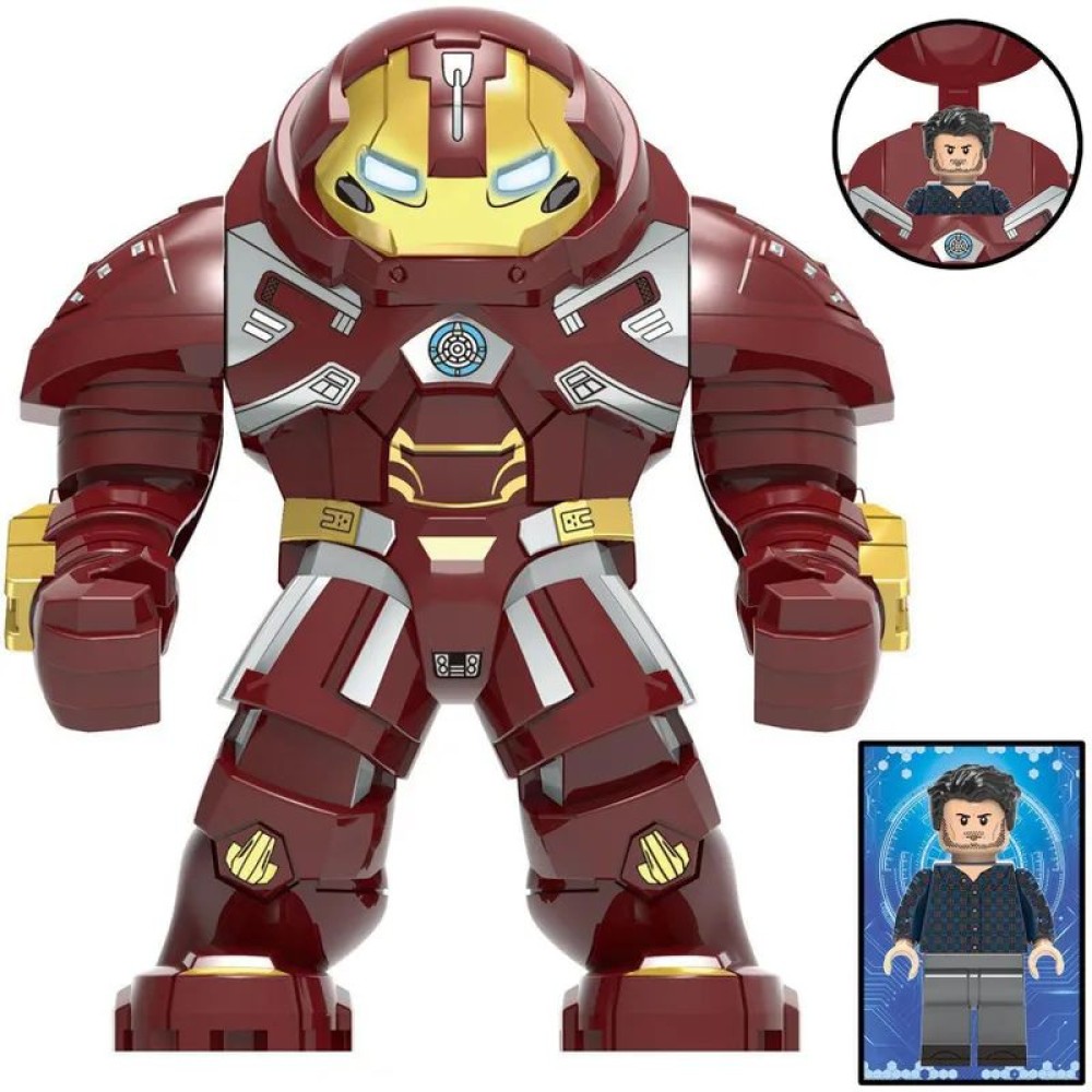 lego minifigure Large Marvel Minifigure Hulk Buster Marvel building block bricks toys