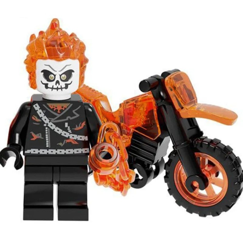 lego minifigure Marvel Minifigure Ghost Rider Marvel building block bricks toys