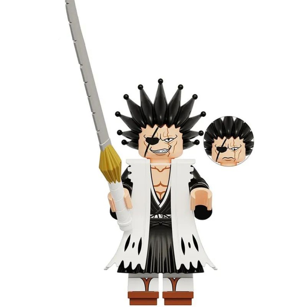 lego minifigure Anime Minifigure Bleach Kenpachi Zaraki Anime Minifigure building block bricks toys lego minifigure Anime Minifigure Bleach Kenpachi Zaraki Anime Minifigure building block bricks toys
