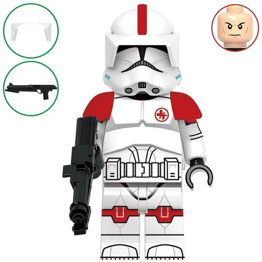 lego minifigure Star Wars Minifigure Clone Medic Star Wars building block bricks toys lego minifigure Star Wars Minifigure Clone Medic Star Wars building block bricks toys