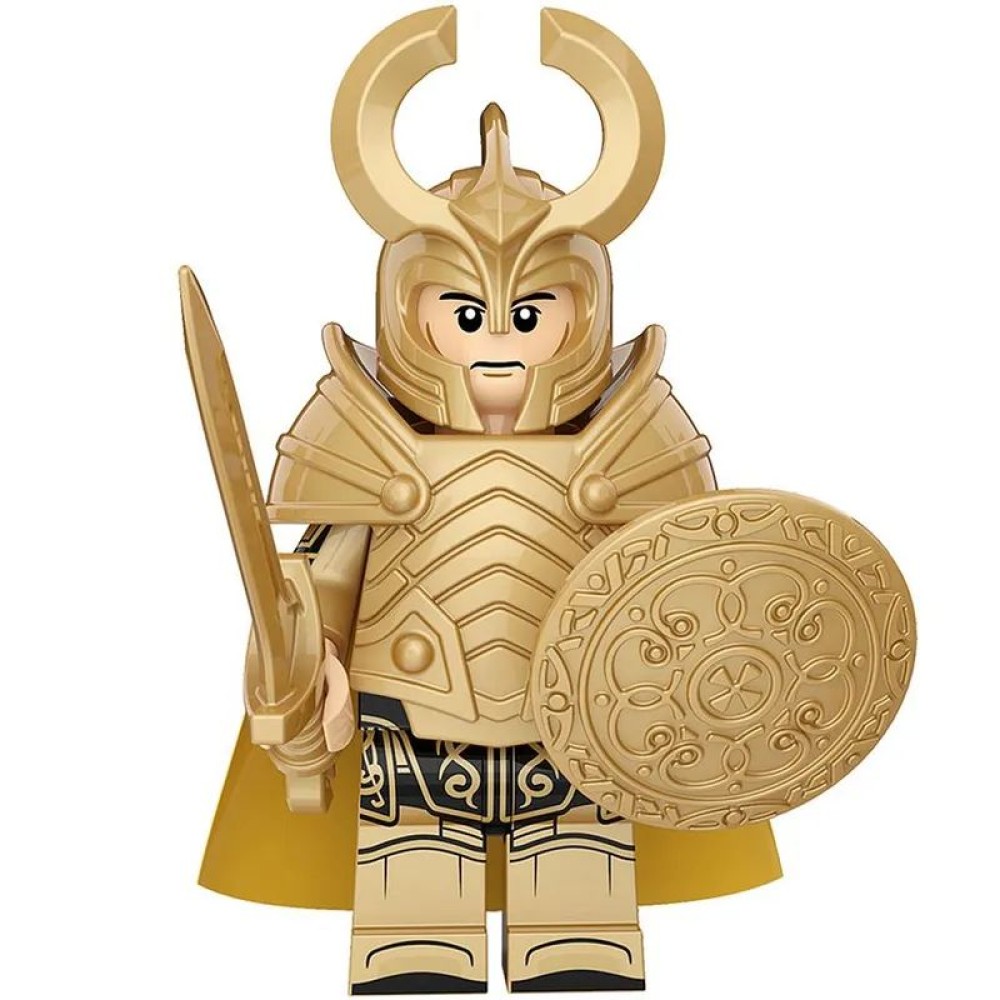 lego minifigure Marvel Minifigure Asgard Warrior Marvel building block bricks toys