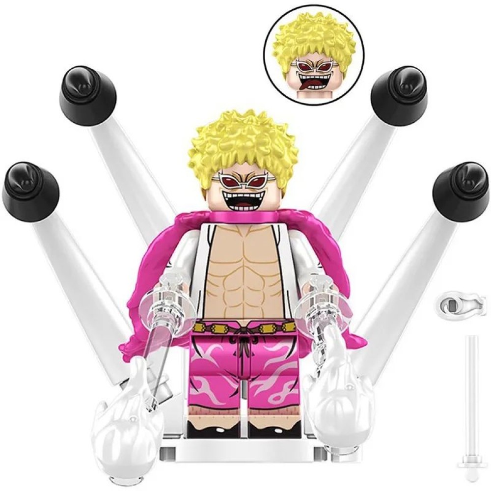 lego minifigure Anime Minifigure One Piece Donquixote Doflamingo Anime Minifigure building block bricks toys lego minifigure Anime Minifigure One Piece Donquixote Doflamingo Anime Minifigure building block bricks toys