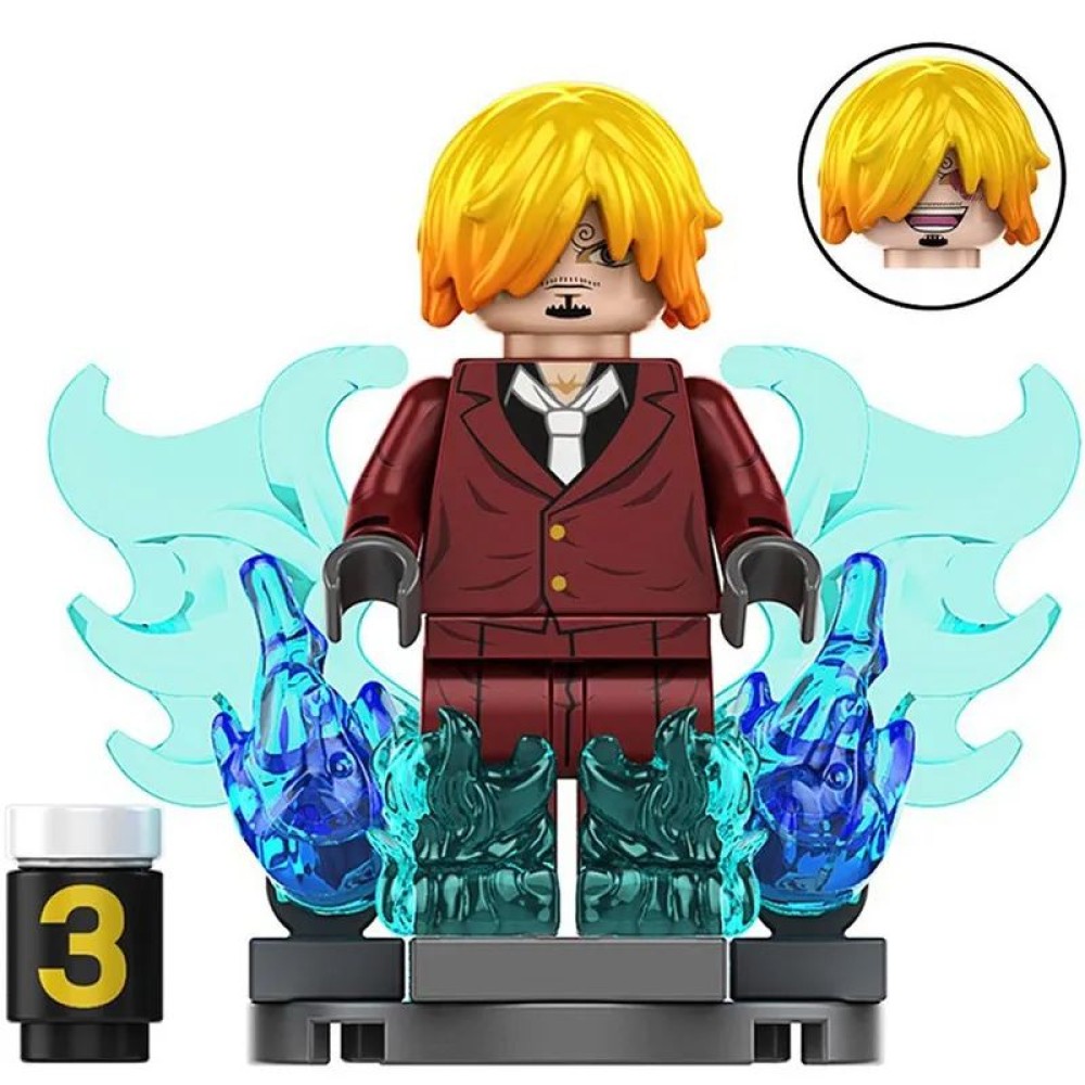 lego minifigure Anime Minifigure One Piece Vinsmoke Sanji Anime Minifigure building block bricks toys lego minifigure Anime Minifigure One Piece Vinsmoke Sanji Anime Minifigure building block bricks toys
