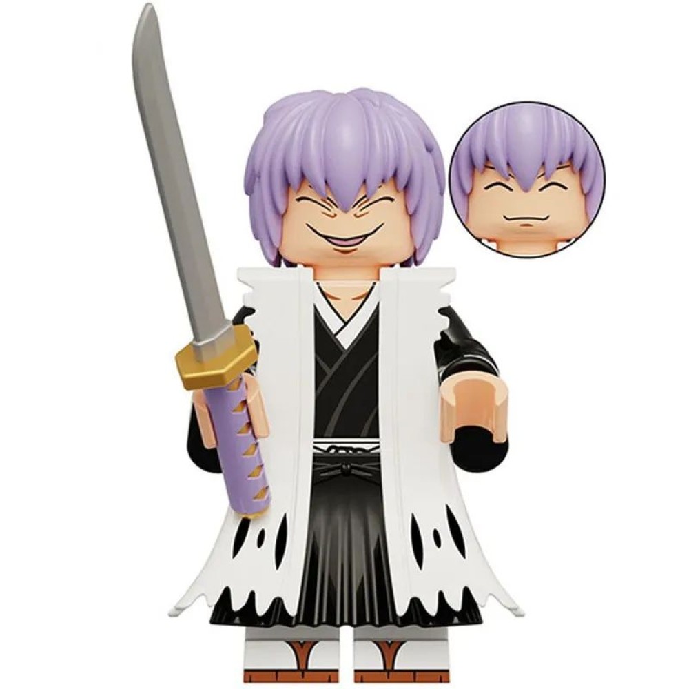 lego minifigure Anime Minifigure Bleach Gin Ichimaru Anime Minifigure building block bricks toys lego minifigure Anime Minifigure Bleach Gin Ichimaru Anime Minifigure building block bricks toys
