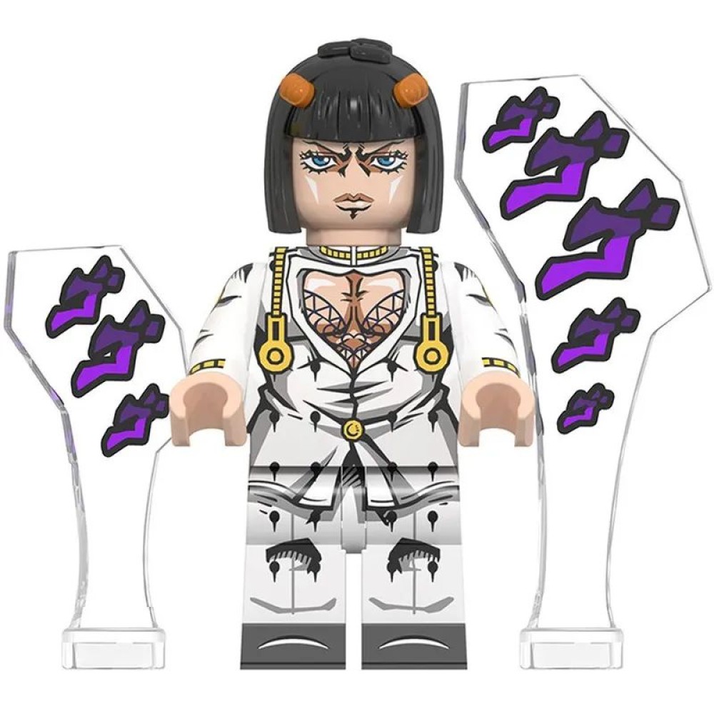lego minifigure Anime Minifigure JoJos Bizarre Adventure Bruno Buccellati Anime Minifigure building block bricks toys lego minifigure Anime Minifigure JoJos Bizarre Adventure Bruno Buccellati Anime Minifigure building block bricks toys