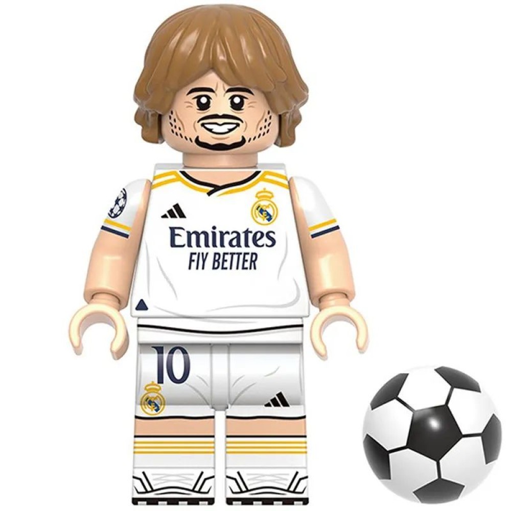 lego minifigure Soccer player Minifigure Luka Modric Real Madrid Minifigures building block bricks toys