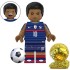 Minifigure of the football player Kylian Mbappé France national team
