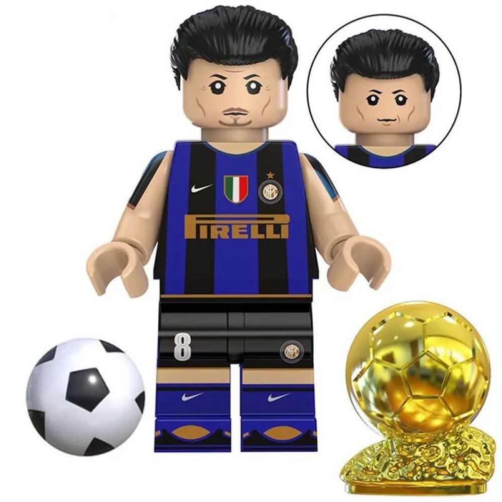 lego minifigure Minifigure of a football player Zlatan Ibrahimović Inter Milan Minifigures building block bricks toys