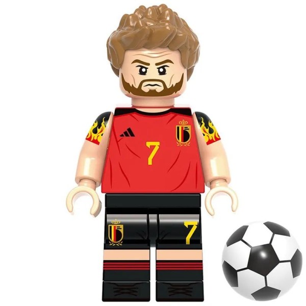 Soccer player Minifigure Kevin De Bruyne Belgium national team Soccer player Minifigure Kevin De Bruyne Belgium national team