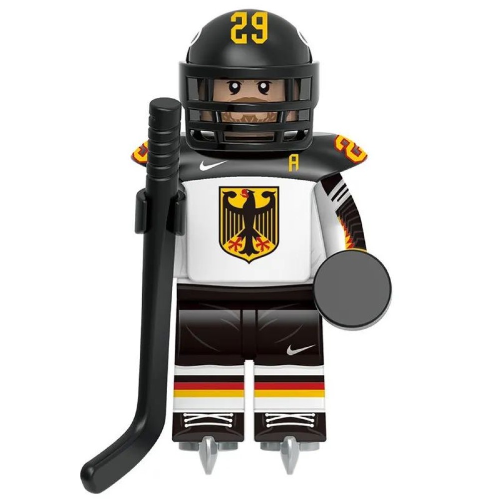 lego minifigure Minifigure of a hockey player Germany national team Minifigures building block bricks toys lego minifigure Minifigure of a hockey player Germany national team Minifigures building block bricks toys
