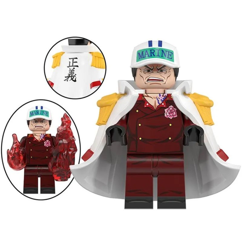 lego minifigure Anime Minifigure One Piece Sakazuki Anime Minifigure building block bricks toys lego minifigure Anime Minifigure One Piece Sakazuki Anime Minifigure building block bricks toys
