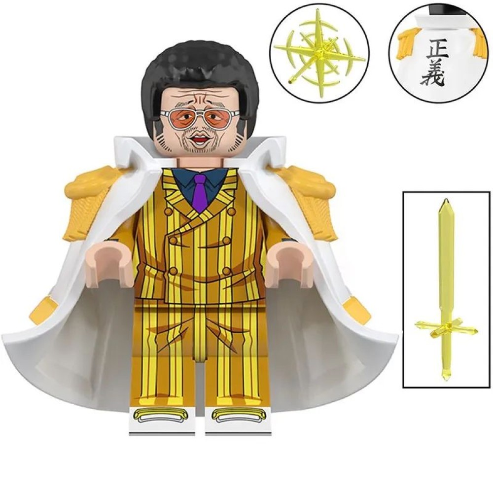 lego minifigure Anime Minifigure One Piece: Borsalino Anime Minifigure building block bricks toys lego minifigure Anime Minifigure One Piece: Borsalino Anime Minifigure building block bricks toys
