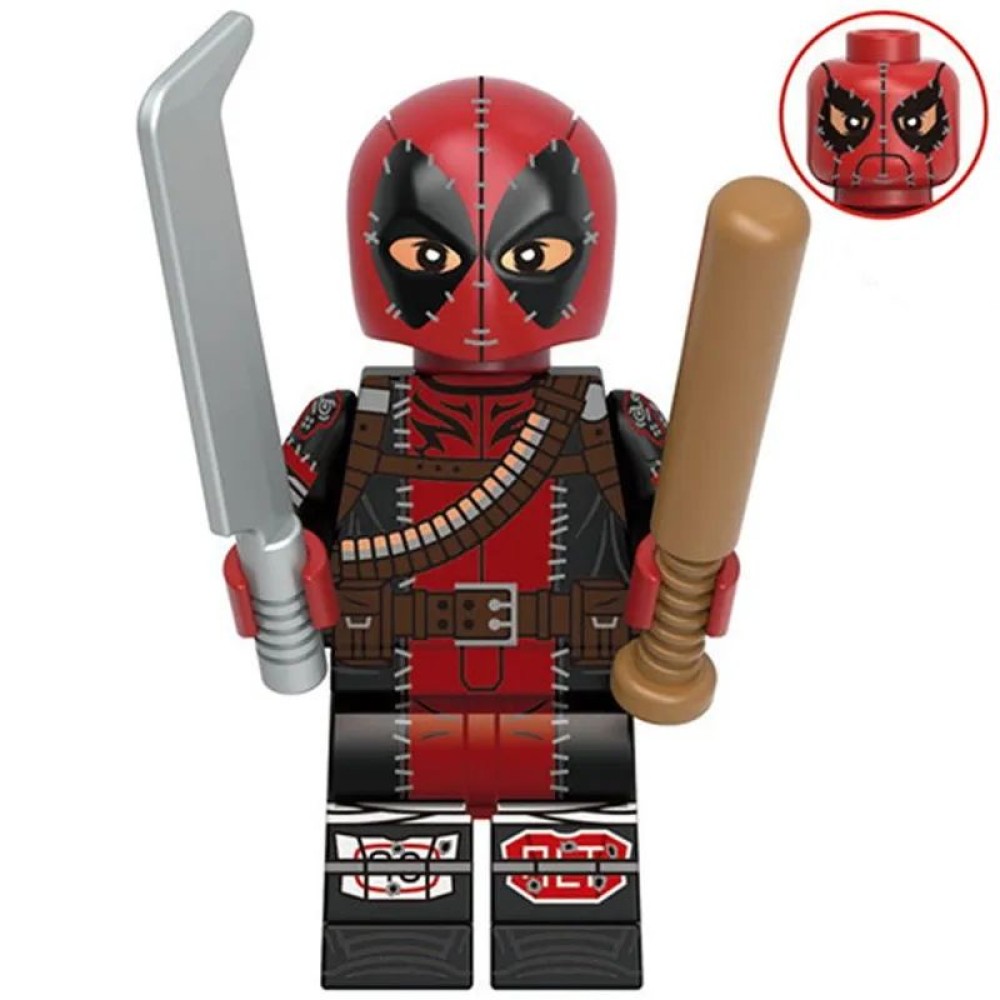lego minifigure Marvel Minifigure Deadpool Massacre Marvel building block bricks toys