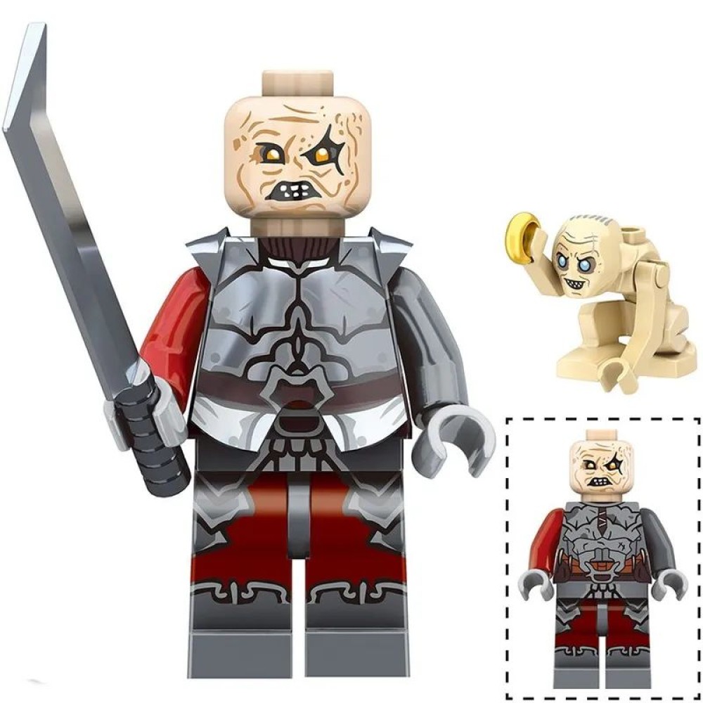 lego minifigure Lord of the Rings Minifigure Gothmog and Gollum Minifigures building block bricks toys