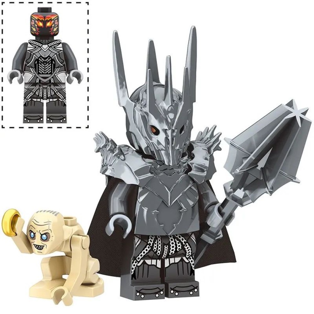 lego minifigure Lord of the Rings The Fellowship of the Ring Sauron and Gollum Minifigures building block bricks toys