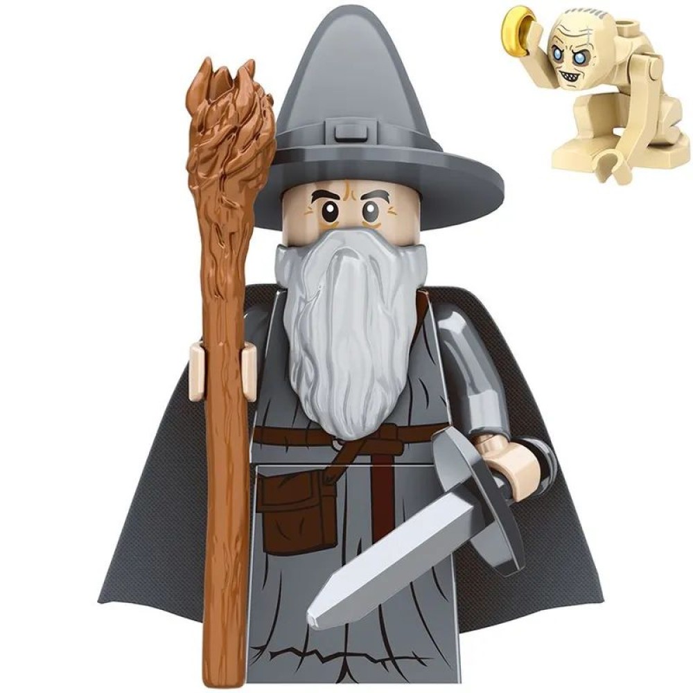 lego minifigure Lord of the Rings Minifigure Gandalf the Grey and Gollum Minifigures building block bricks toys