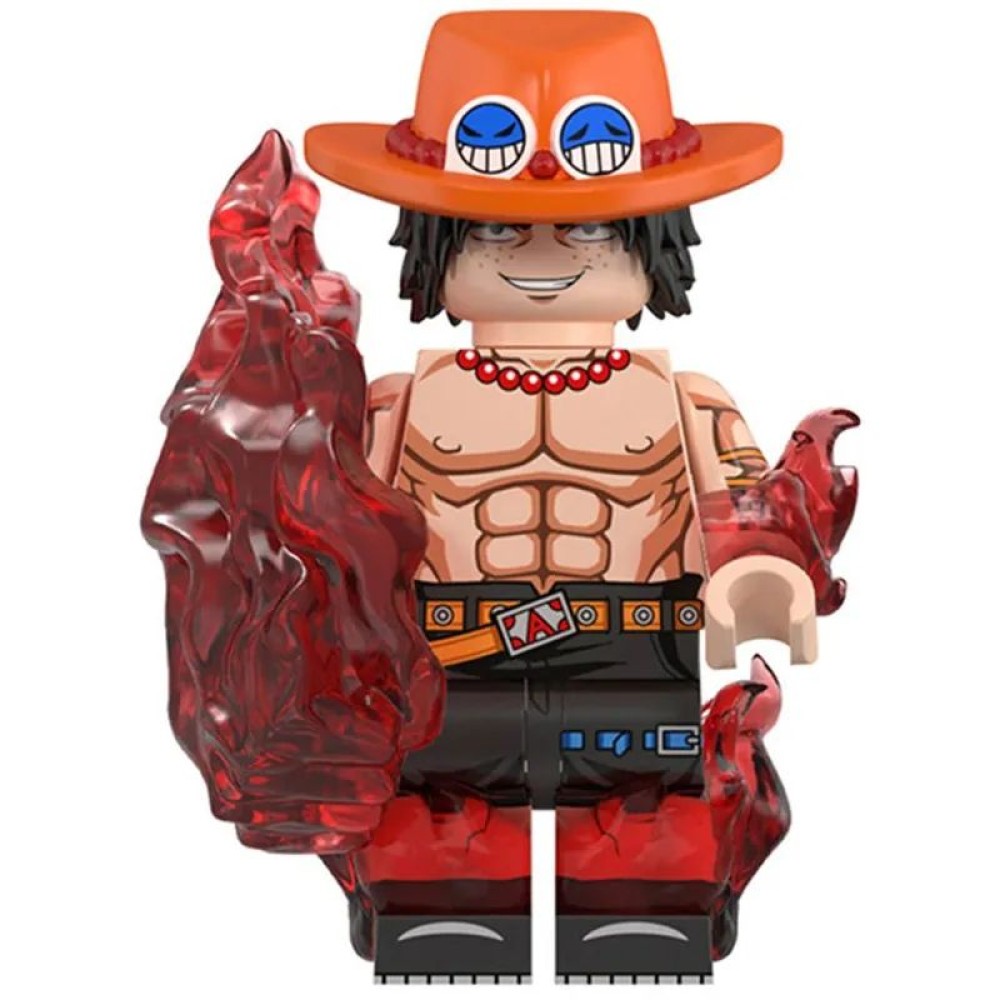 lego minifigure Anime Minifigure One Piece Portgas D. Ace Anime Minifigure building block bricks toys lego minifigure Anime Minifigure One Piece Portgas D. Ace Anime Minifigure building block bricks toys