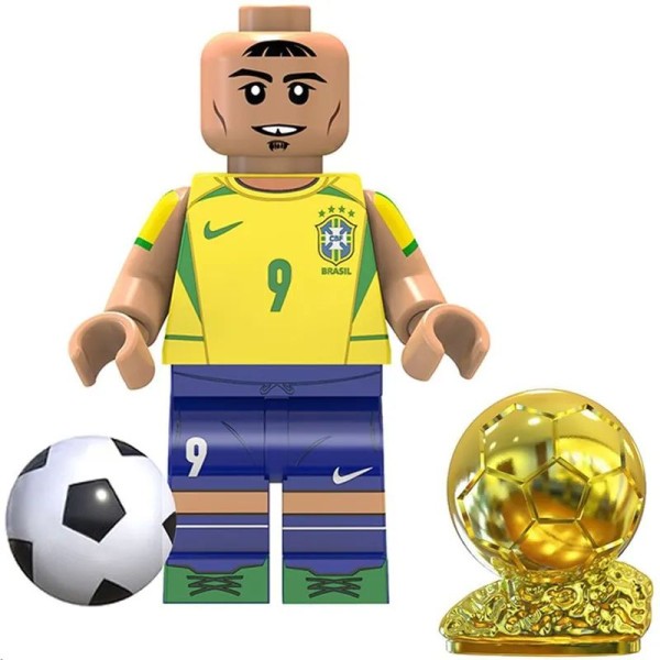 Soccer player Minifigure Ronaldo Brazil national team Soccer player Minifigure Ronaldo Brazil national team