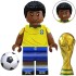 Minifigure of a football player Pelé Brazil national team