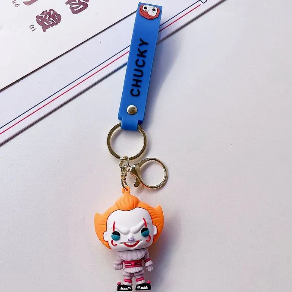 lego minifigure Pennywise Keychain IT Minifigures building block bricks toys lego minifigure Pennywise Keychain IT Minifigures building block bricks toys