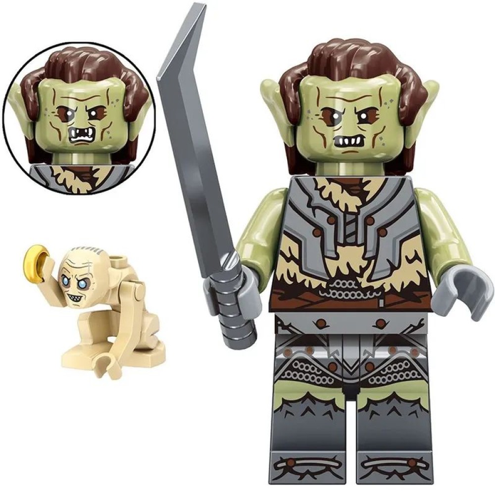 lego minifigure Lord of the Rings Minifigure Orc and Gollum Minifigures building block bricks toys lego minifigure Lord of the Rings Minifigure Orc and Gollum Minifigures building block bricks toys